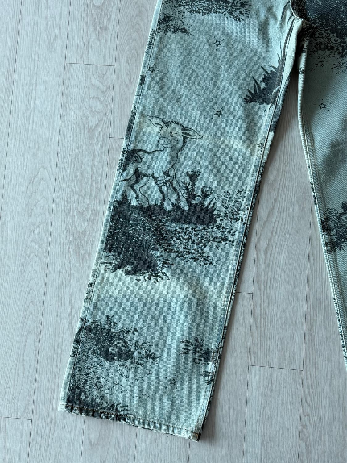 몰리고다드(molly goddard) 프린트 데님 팬츠 상품이미지3