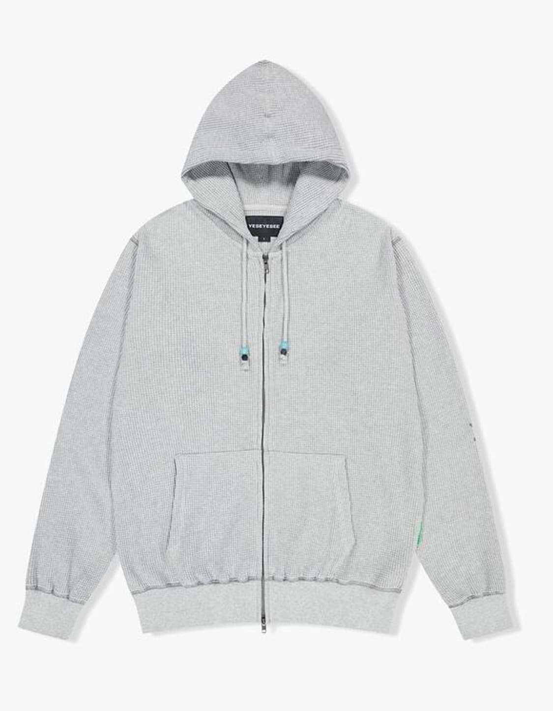 예스아이씨 잼스톤 와플 후드집업 그레이 L 상품이미지5