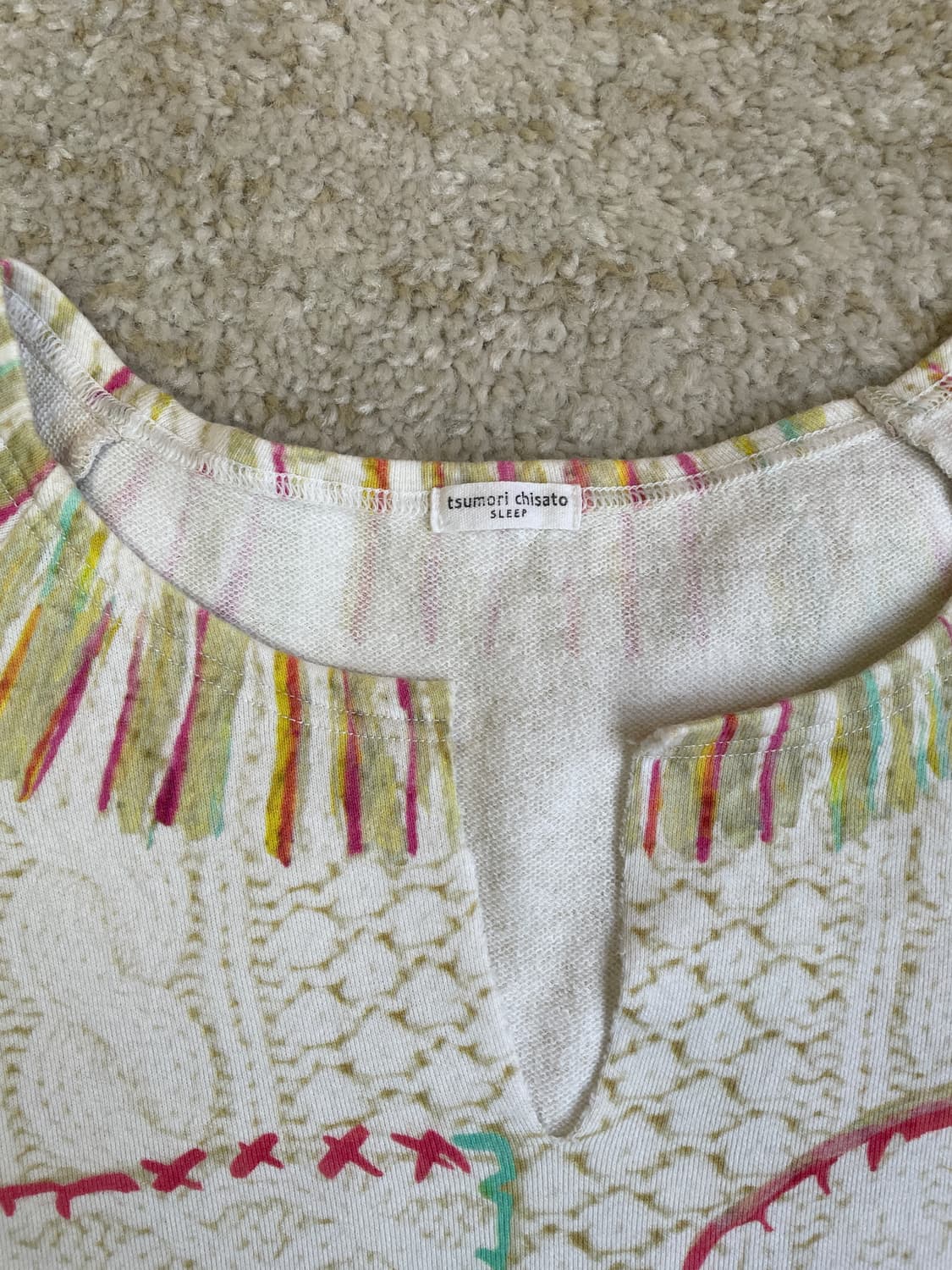 츠모리 치사토 슬립 홈 웨어 라인 잠옷 파자마  상품이미지5