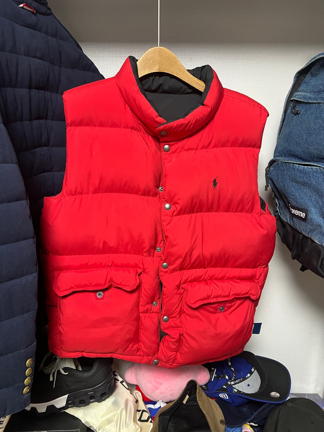 폴로 랄프로렌 양면 패딩 조끼 XL 상품이미지2