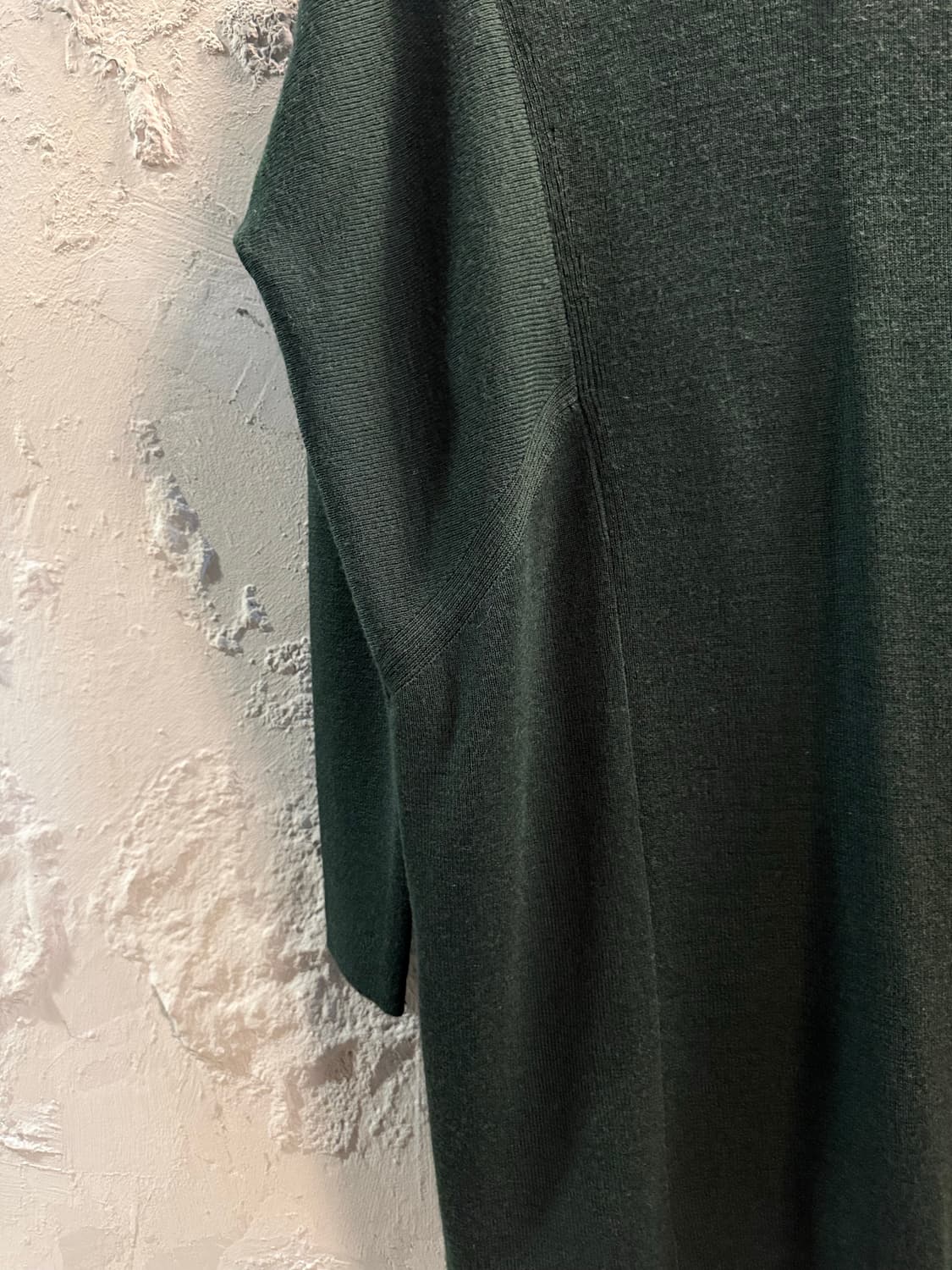 시슬리 SISLEY 울 V넥 니트 다크그린 ONE SIZE 상품이미지2