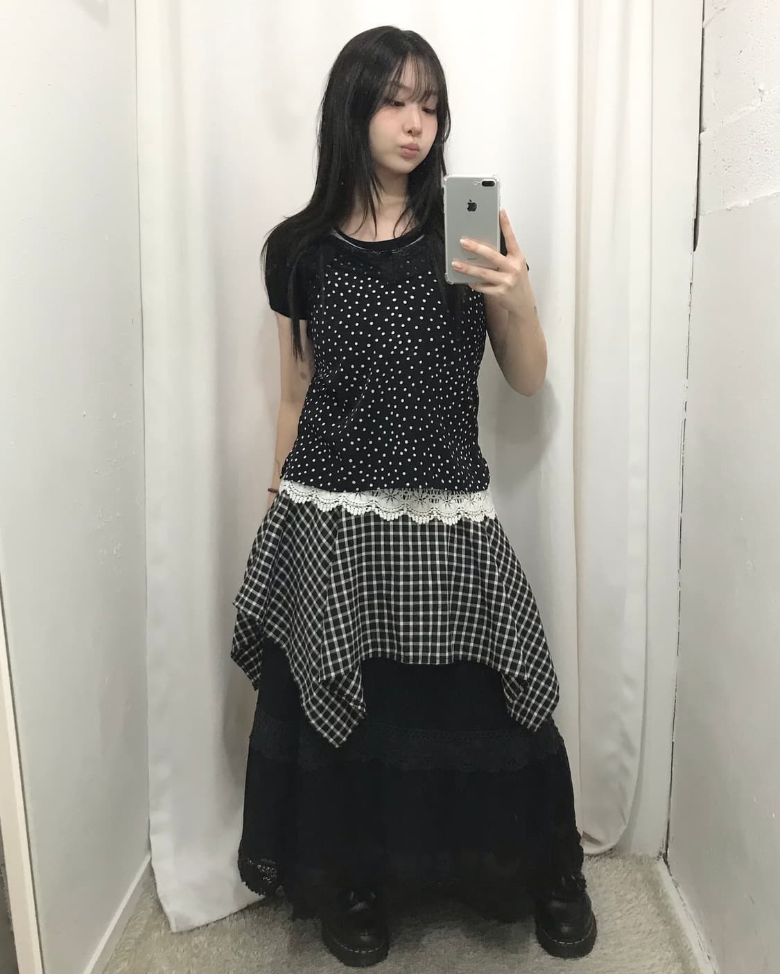 블랙 패턴 모리 코디 세트 🖤 상품이미지1