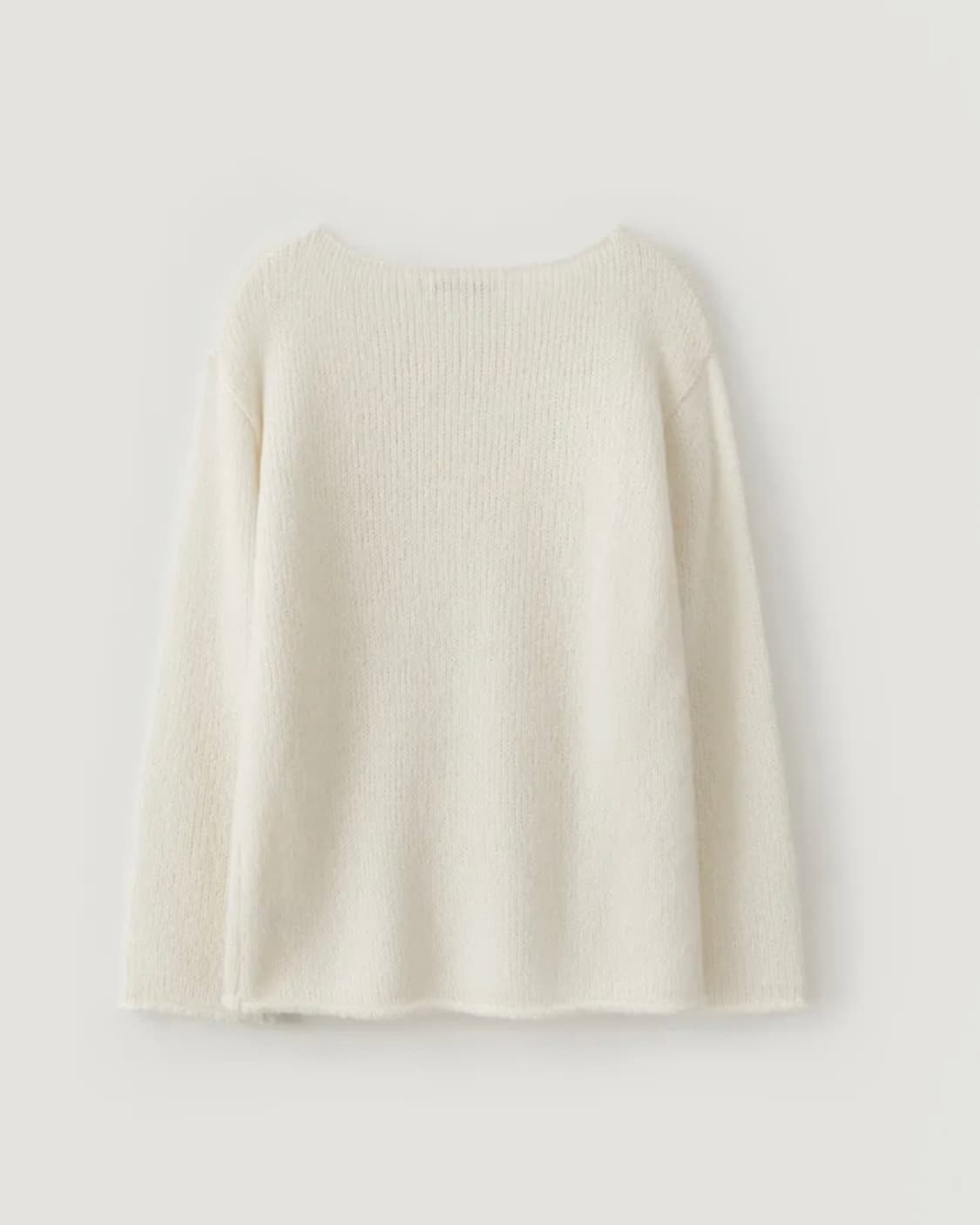 썸웨어버터 레터 모헤어 롱슬리브 니트 오프숄더 상품이미지5