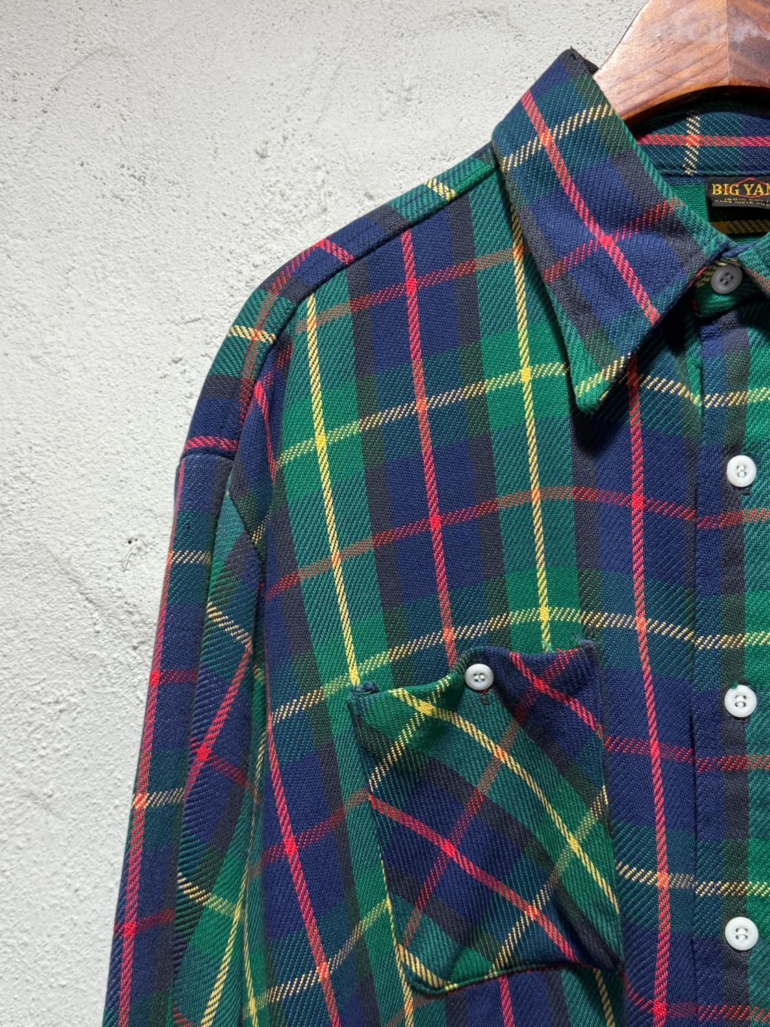 BIG YANK 빅얀크 70년대 더블 포켓 플란넬 타탄체크 셔츠 상품이미지5