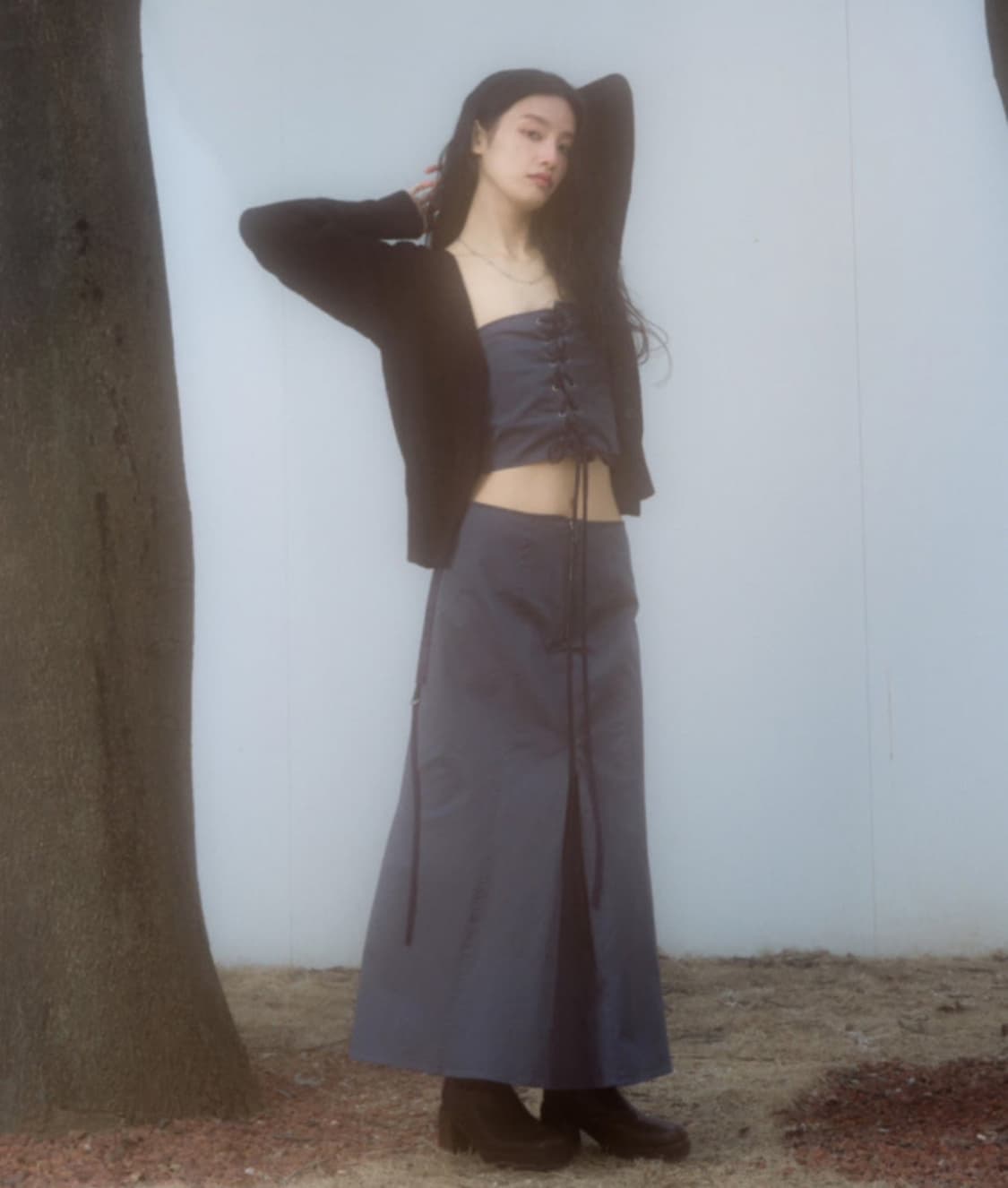 애즈온 나나 롱 스커트 상품이미지1