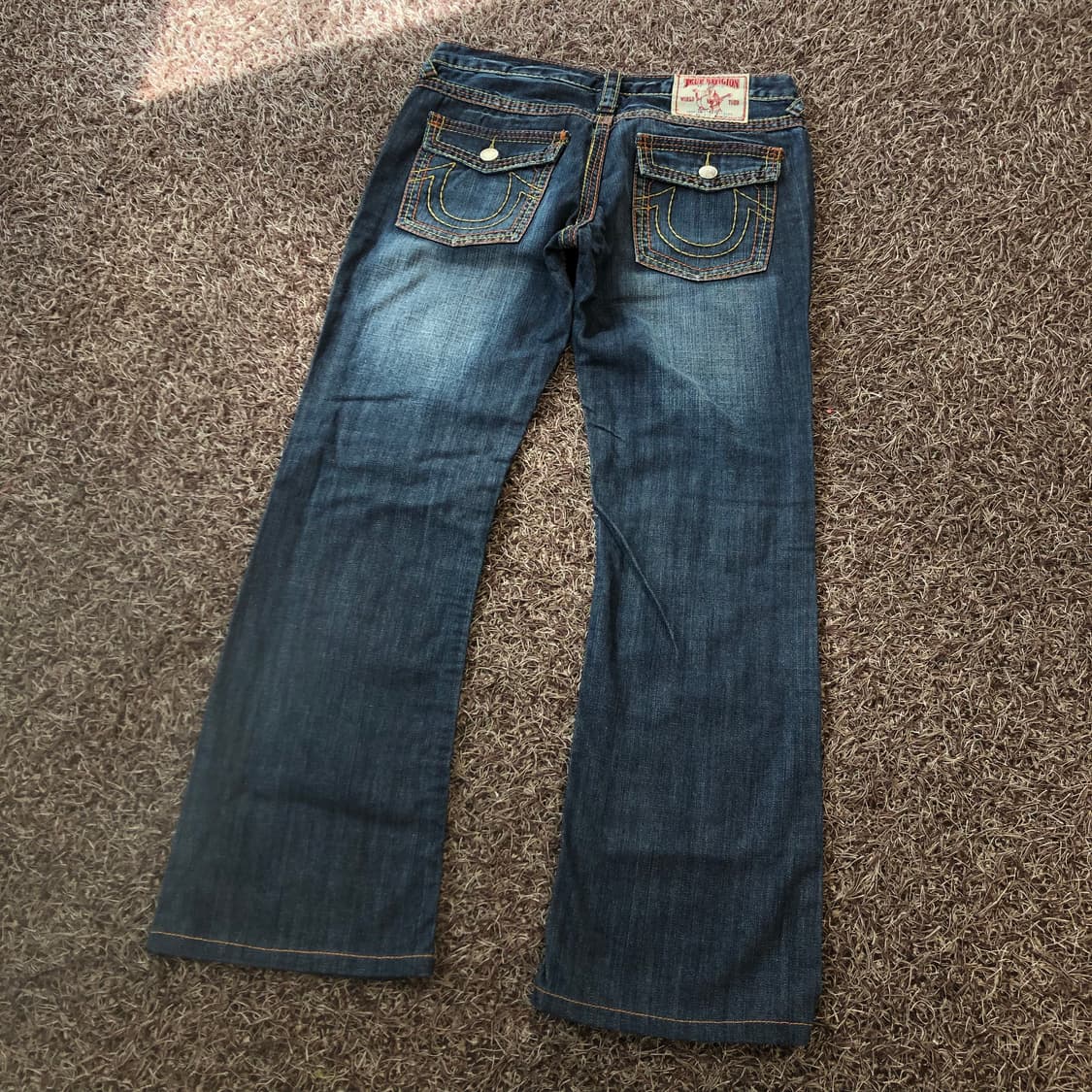 트루릴리전 Billy 빌리 워싱 플레어 부츠컷 데님 팬츠 상품이미지4