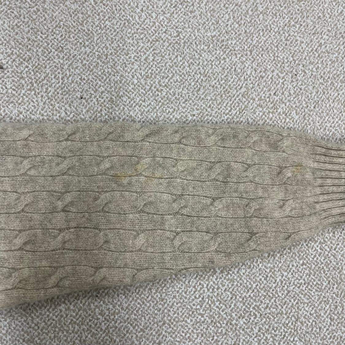 90 폴로 램스울 케이블 브이넥 니트 0203M1 상품이미지5