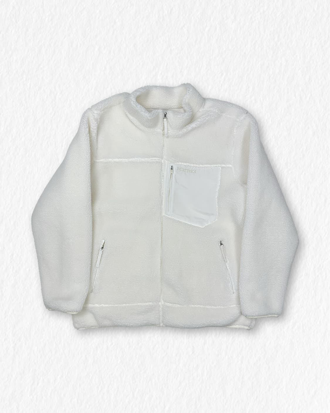 마모트 뽀글이 자켓 화이트 상품이미지1