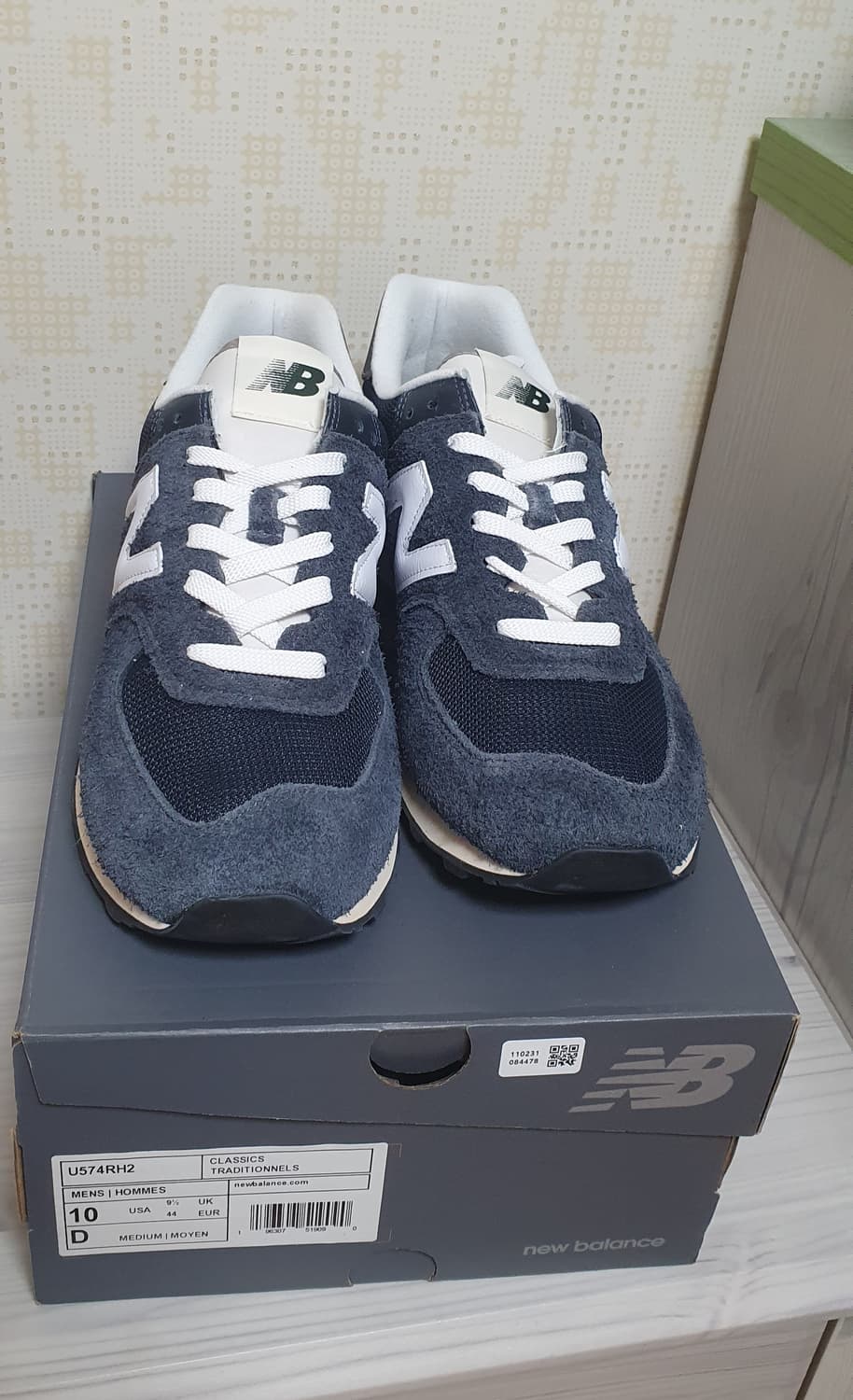 뉴발란스 574 헤리티지 네이비 280사이즈 판매 상품이미지2