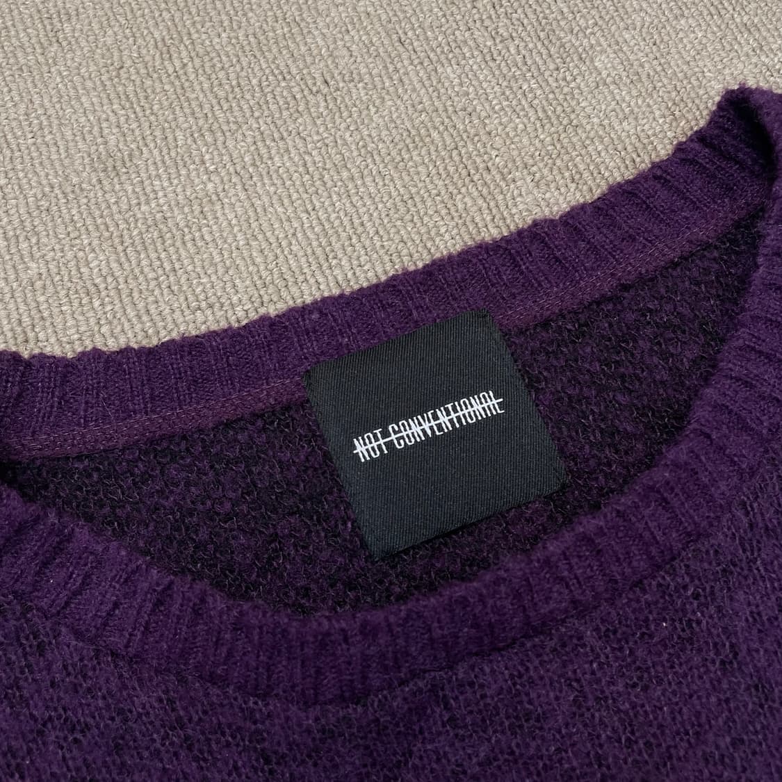 NOT CONVENTIONAL japan 배색 니트 상품이미지2