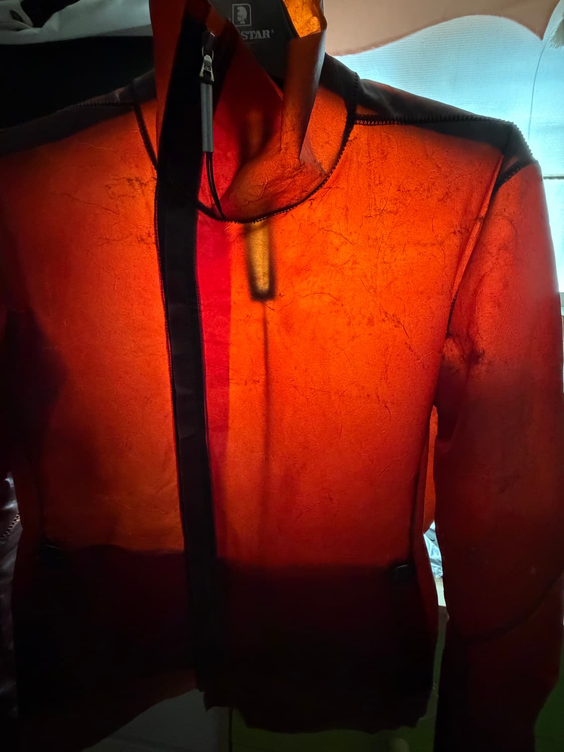 아이작 세럼 투명레더 스템플러 자켓 L 상품이미지4