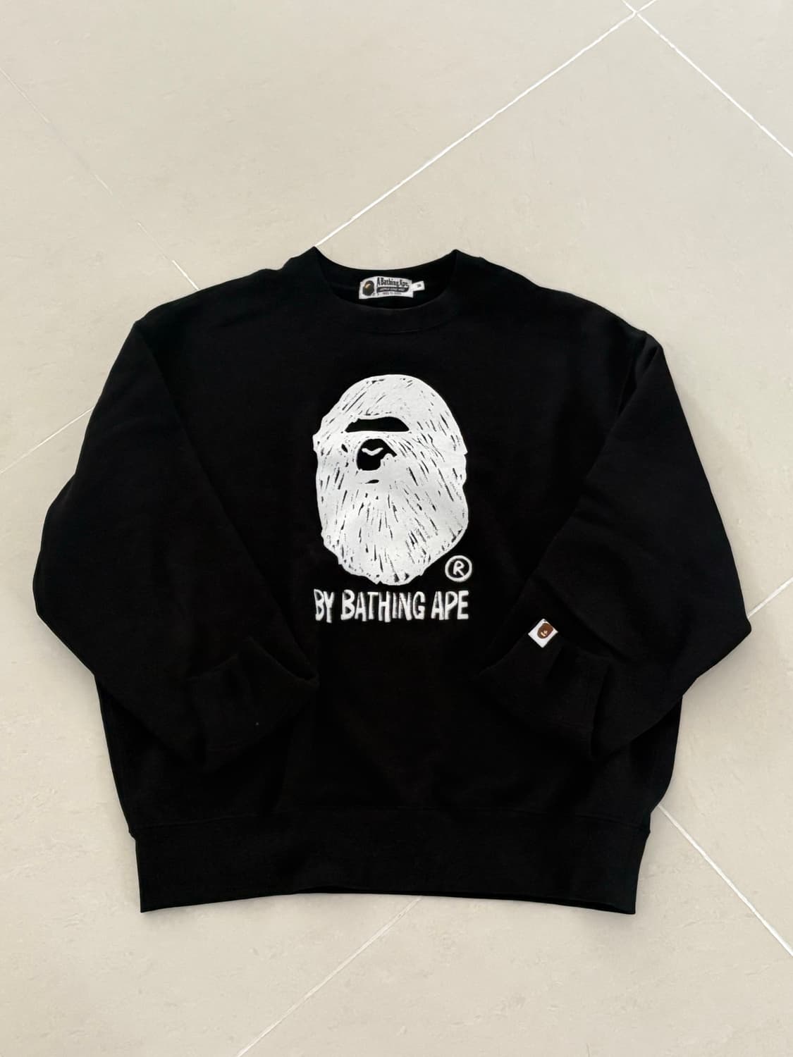 베이프 핸드 드로우 에이프 헤드 맨투맨 M  상품이미지1