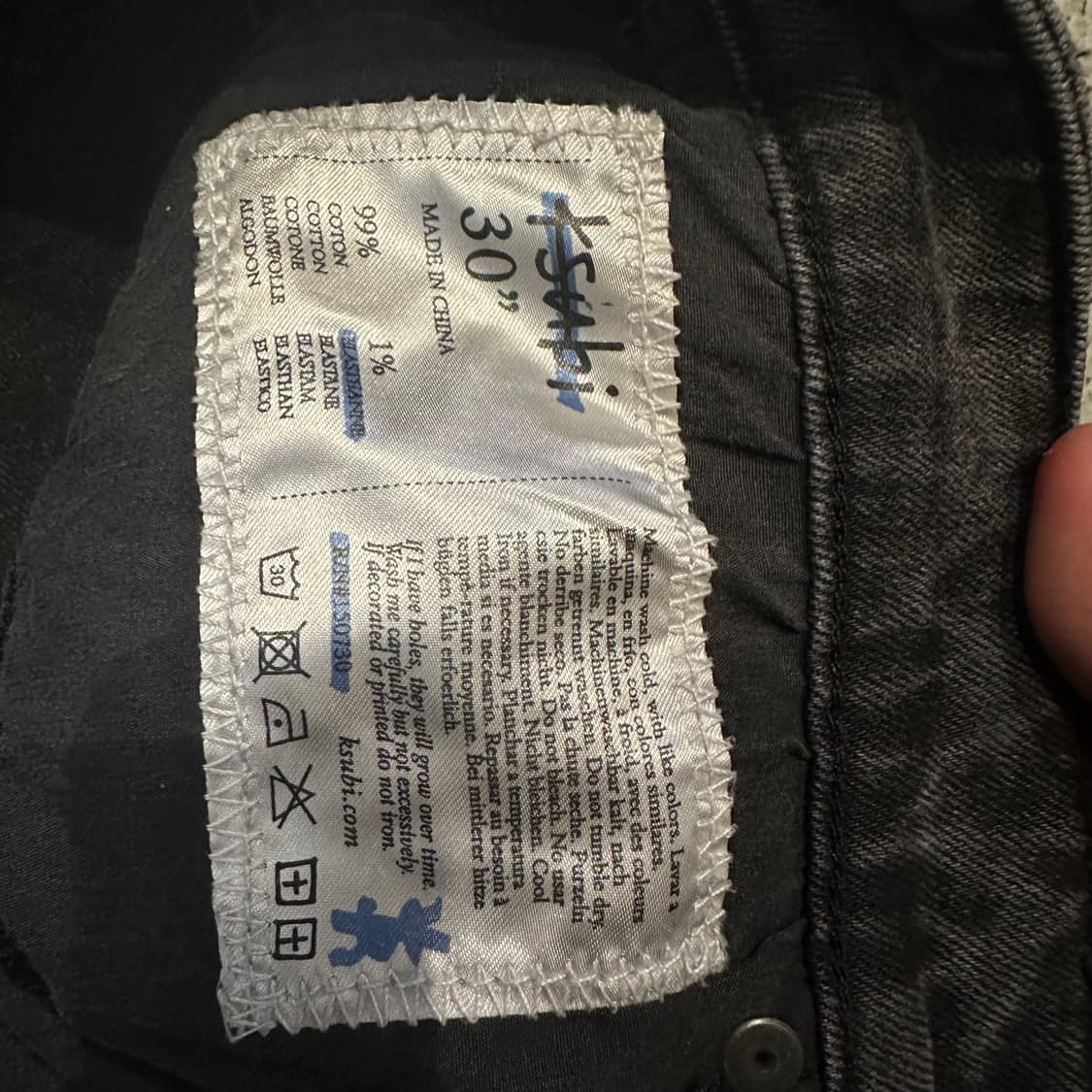 수비(Ksubi) 블랙 워싱 데님 상품이미지7