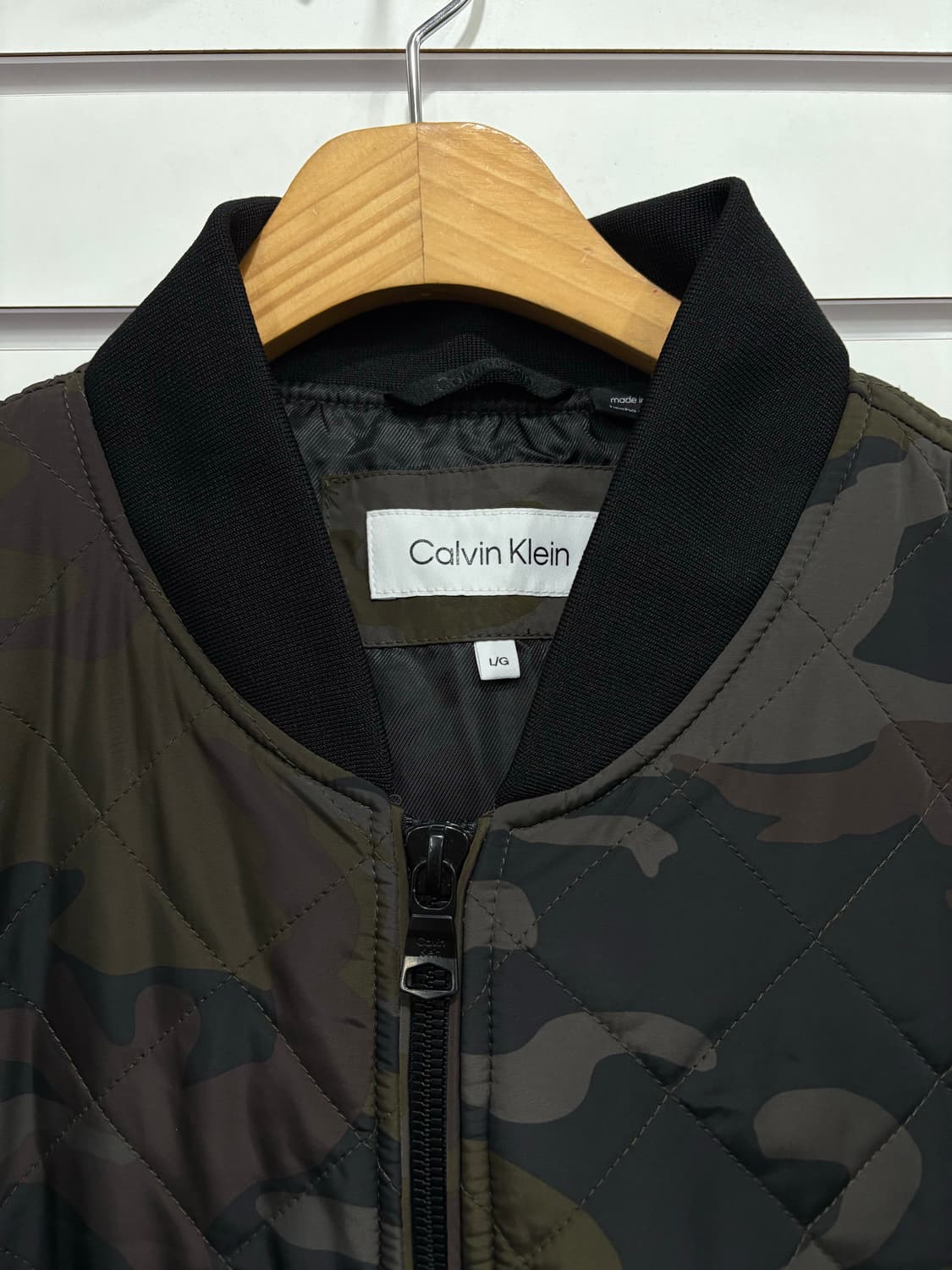 Calvin Klein 카모 밀리터리 봄버 자켓 L 상품이미지3