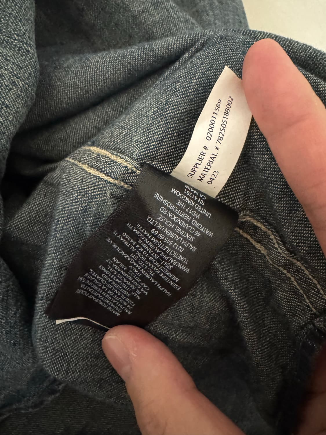 더블알엘 xxl 다크워싱 웨스턴 셔츠 상품이미지4