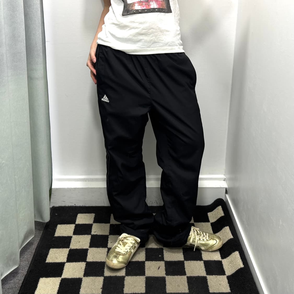 아디다스 블랙 트랙팬츠  상품이미지2