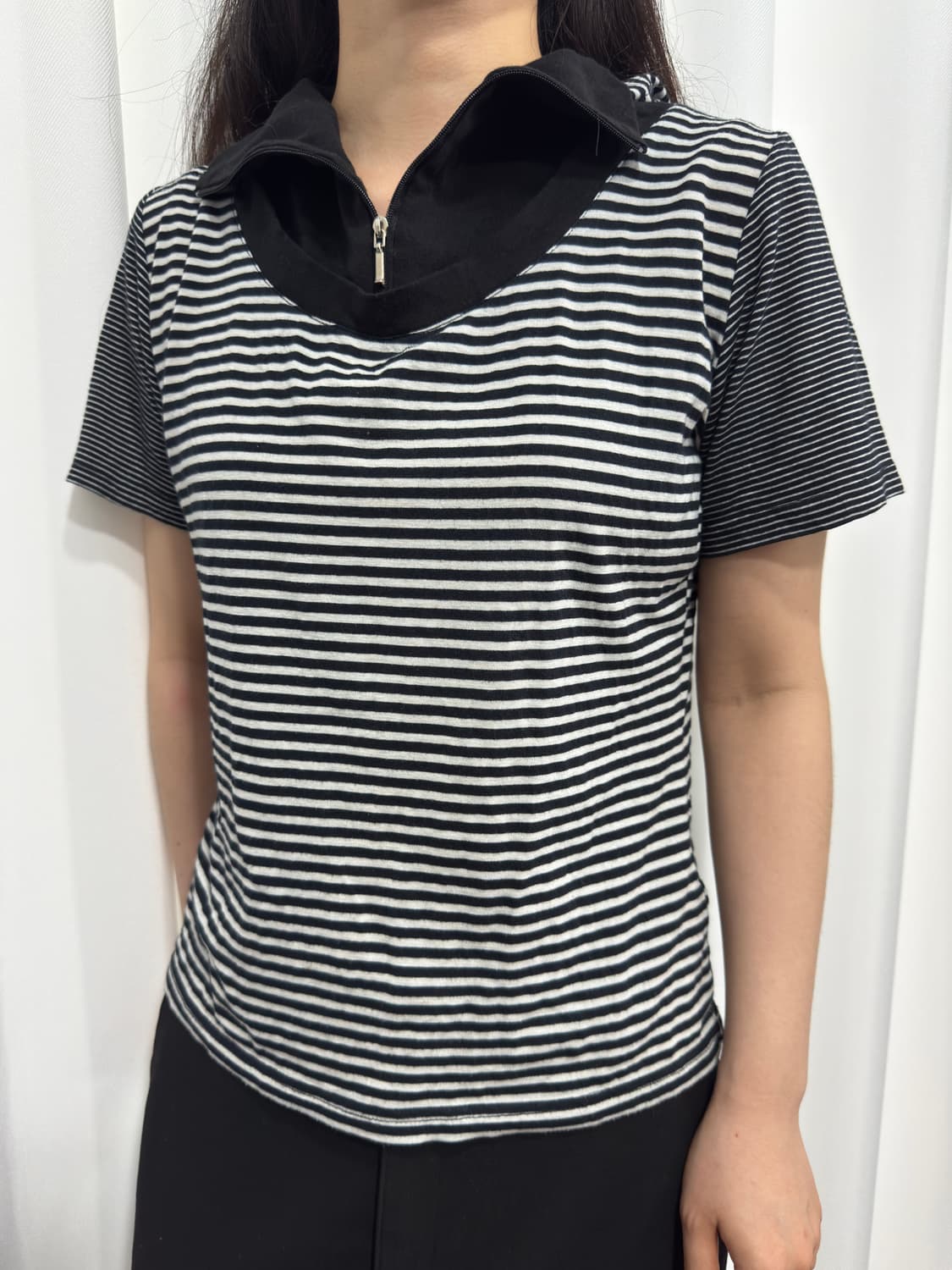 stripe hood top 상품이미지2