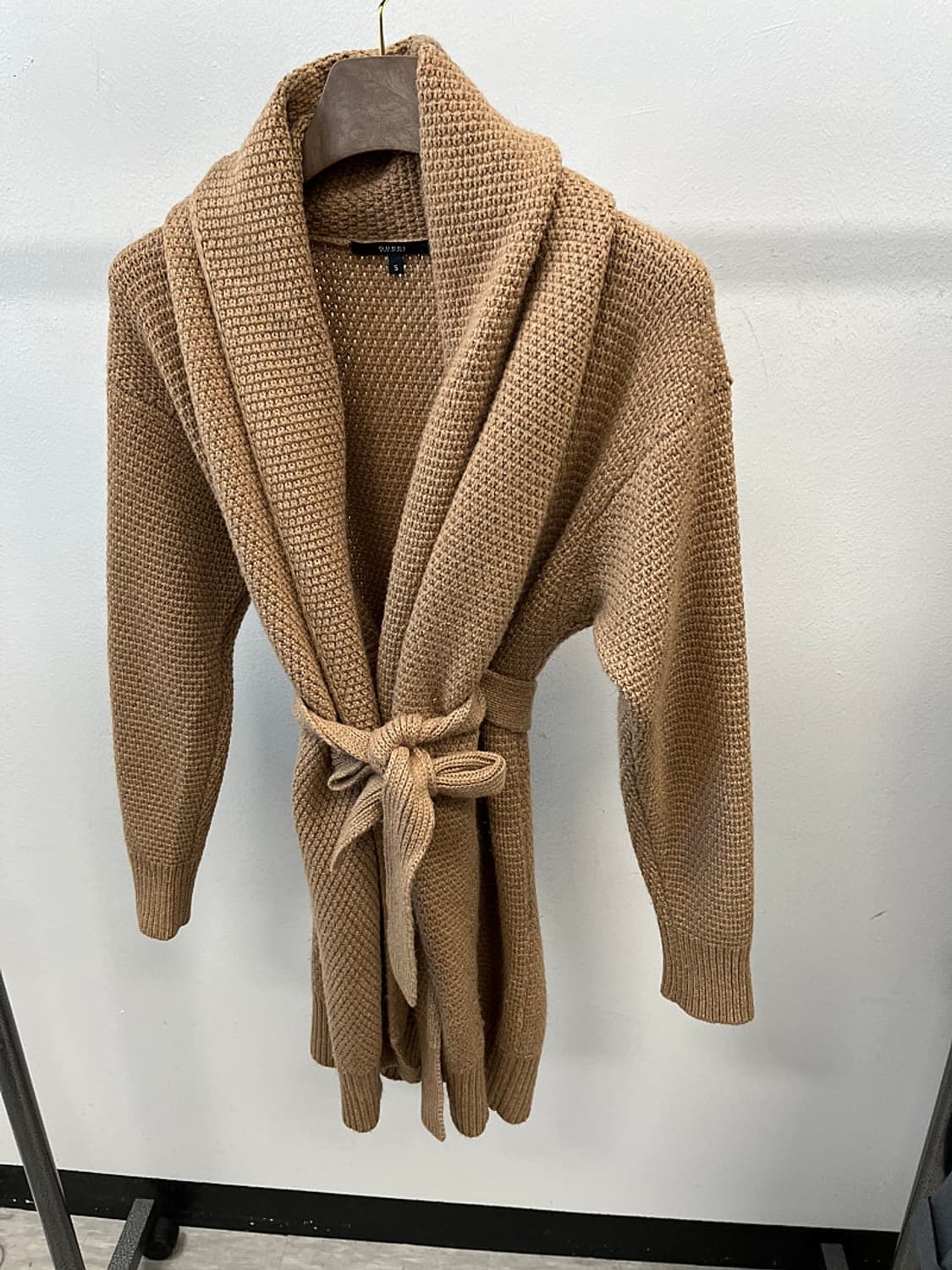 여) 구찌 카멜 와플 벨트가디건  상품이미지1