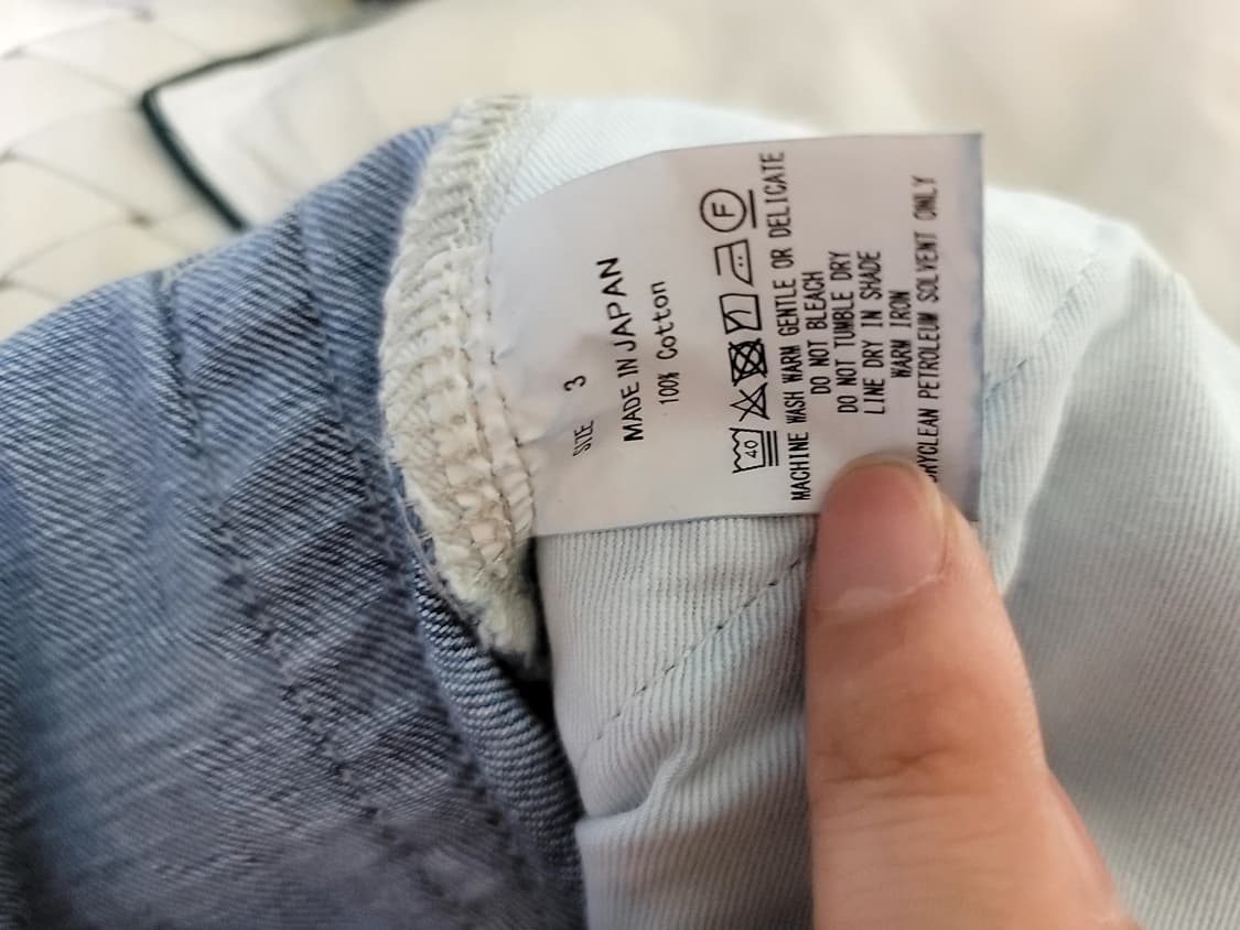 마카 marka 원턱 크리즈 데님 3사이즈 상품이미지5