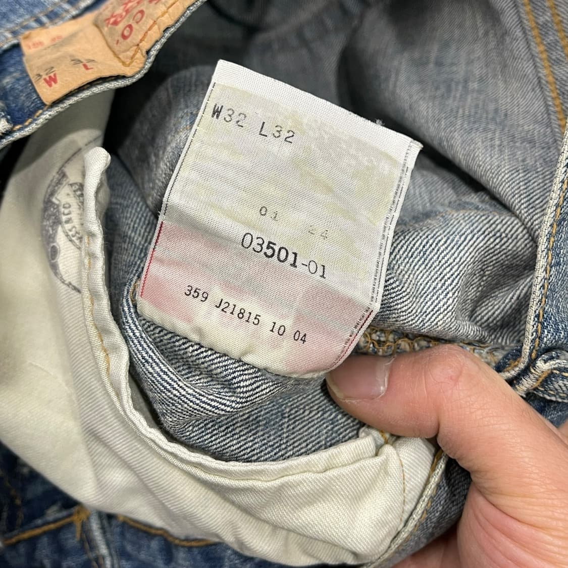 00s 리바이스 501 워싱 데님팬츠 상품이미지7