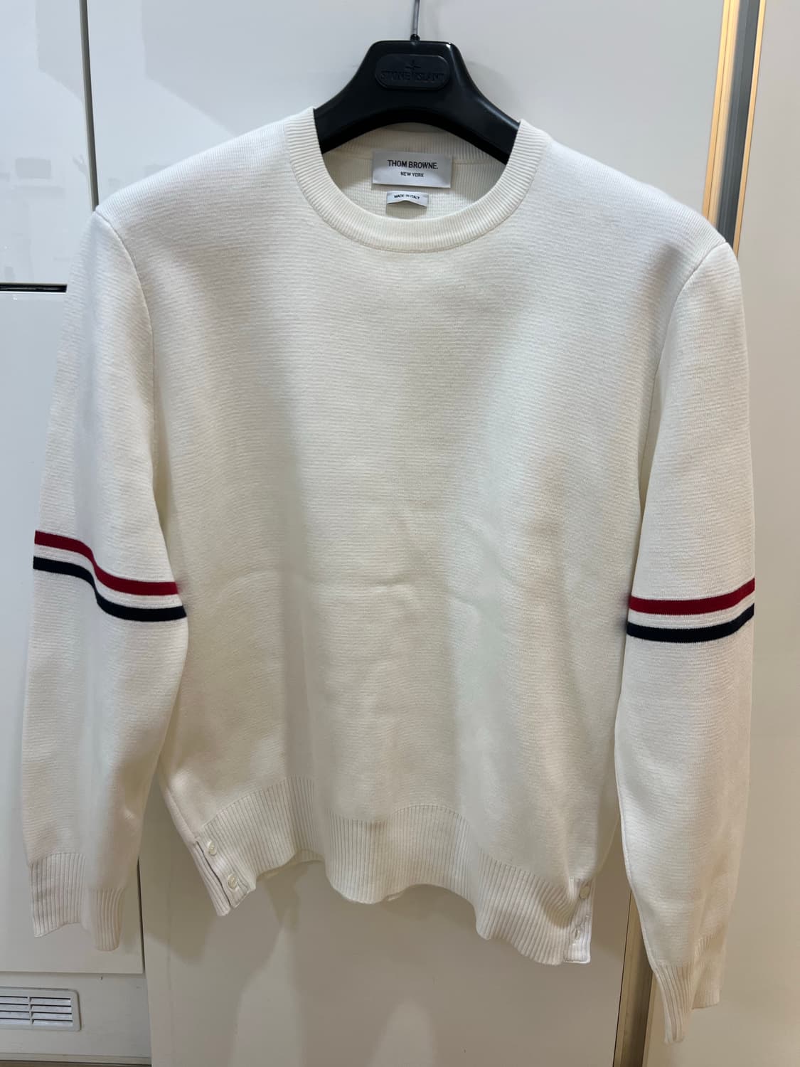 23fw 톰브라운 밀라노스티치 화이트니트 4사이즈 상품이미지1