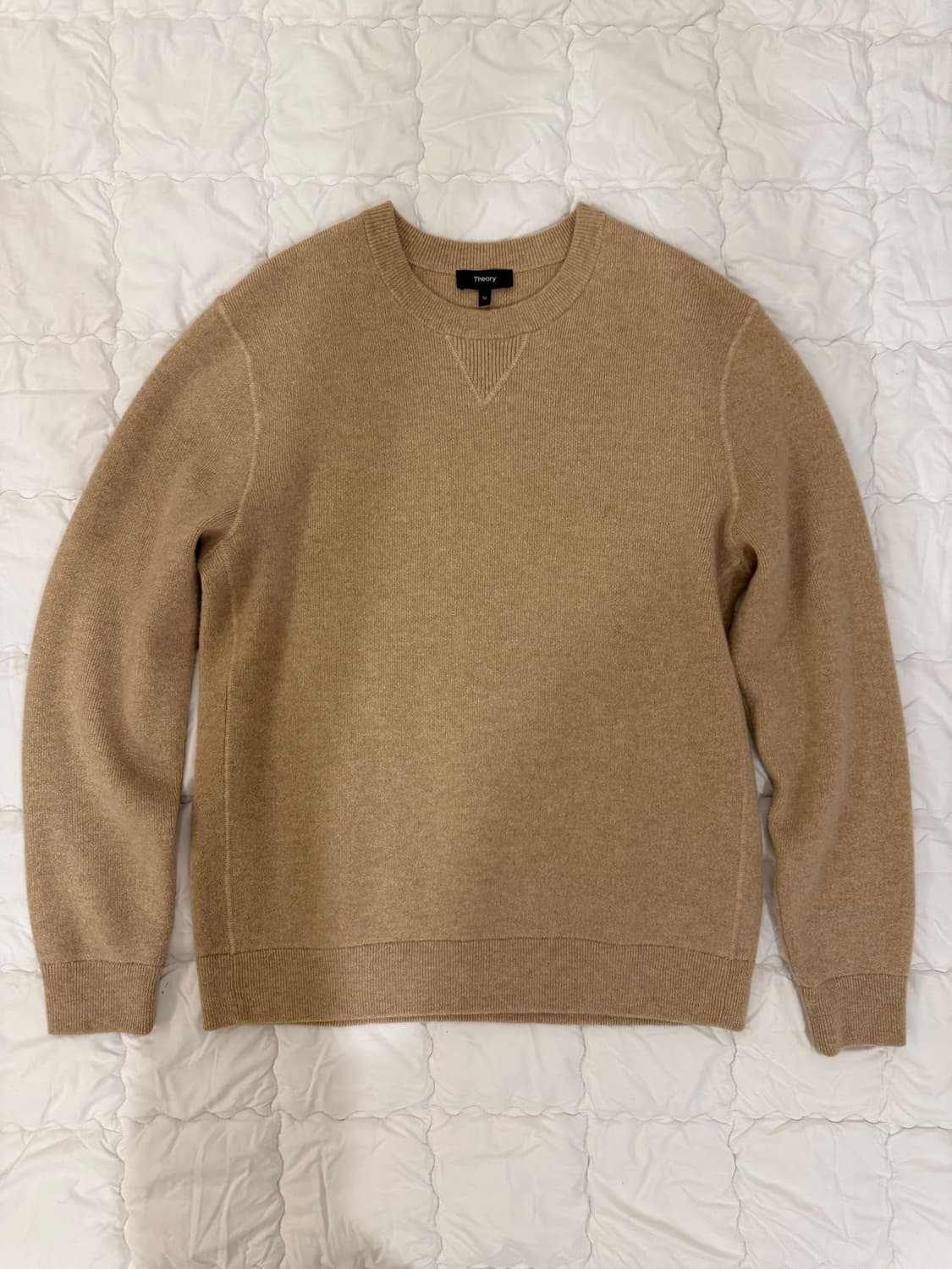 띠어리 캐시미어 알코스 니트 베이지 상품이미지1