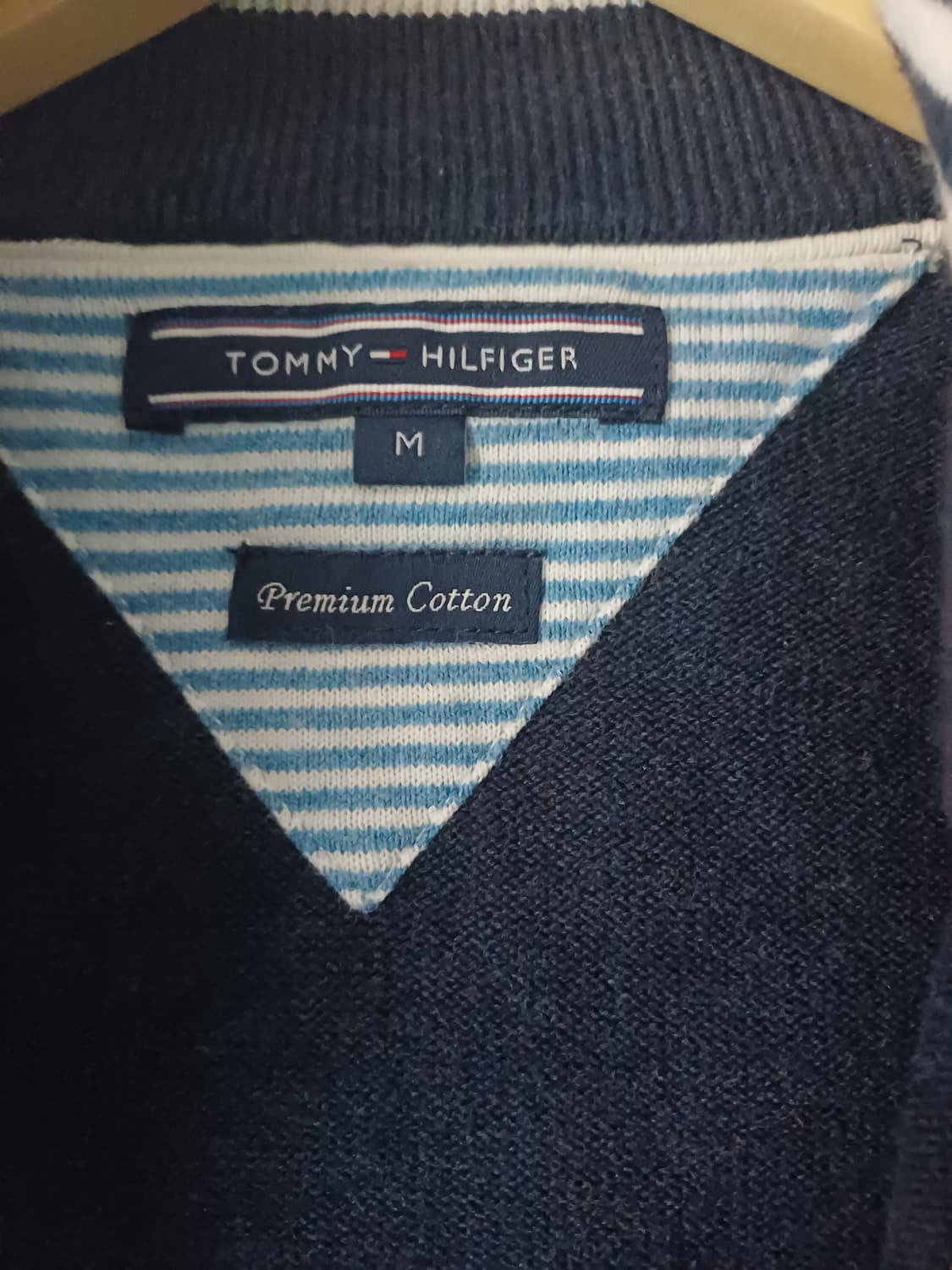 타미힐피거(Tommy Hilfiger) 프리미엄 코튼 풀집업 니트 [M] 상품이미지4