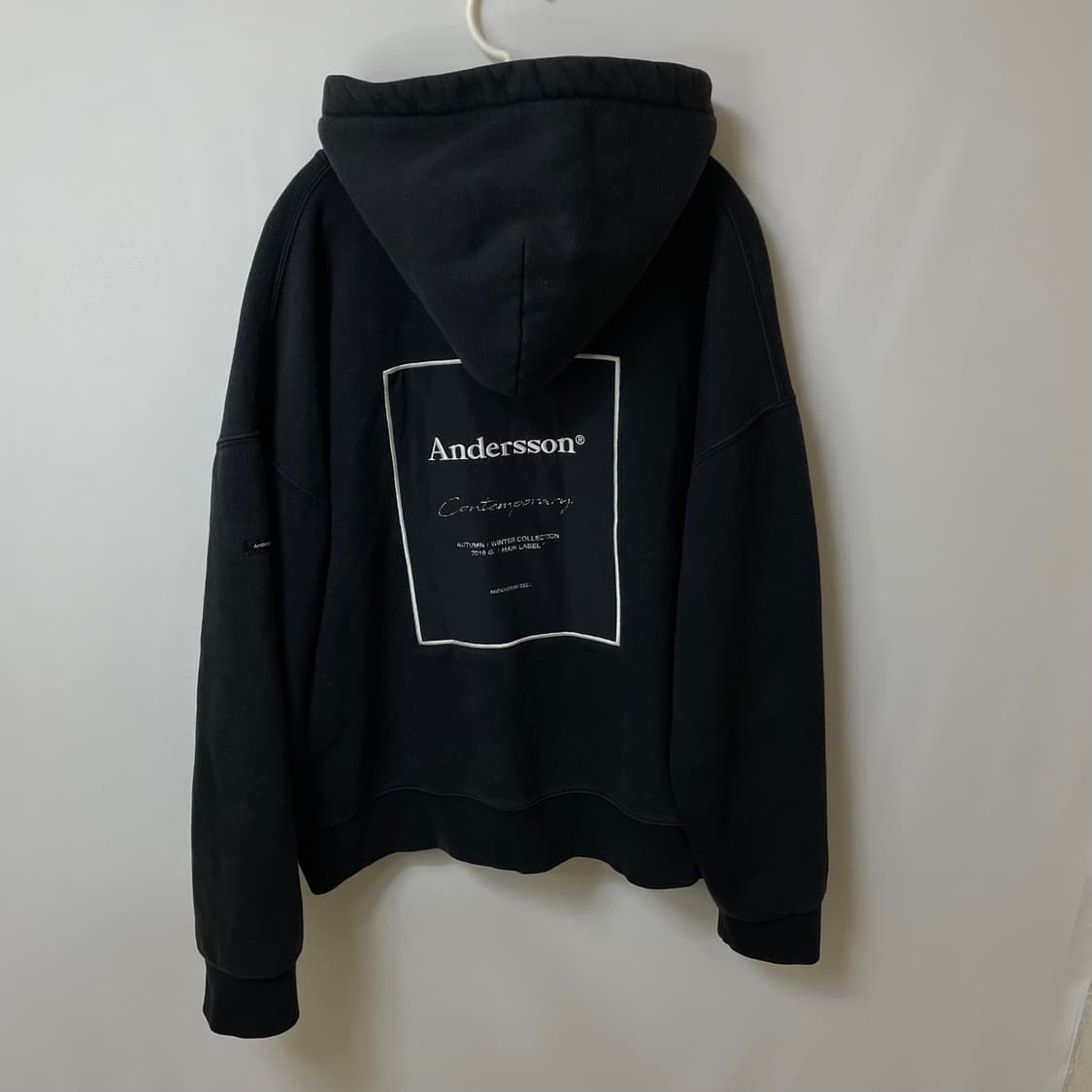 [ L ] 앤더슨벨 레터링 빅로고 후드티 상품이미지7