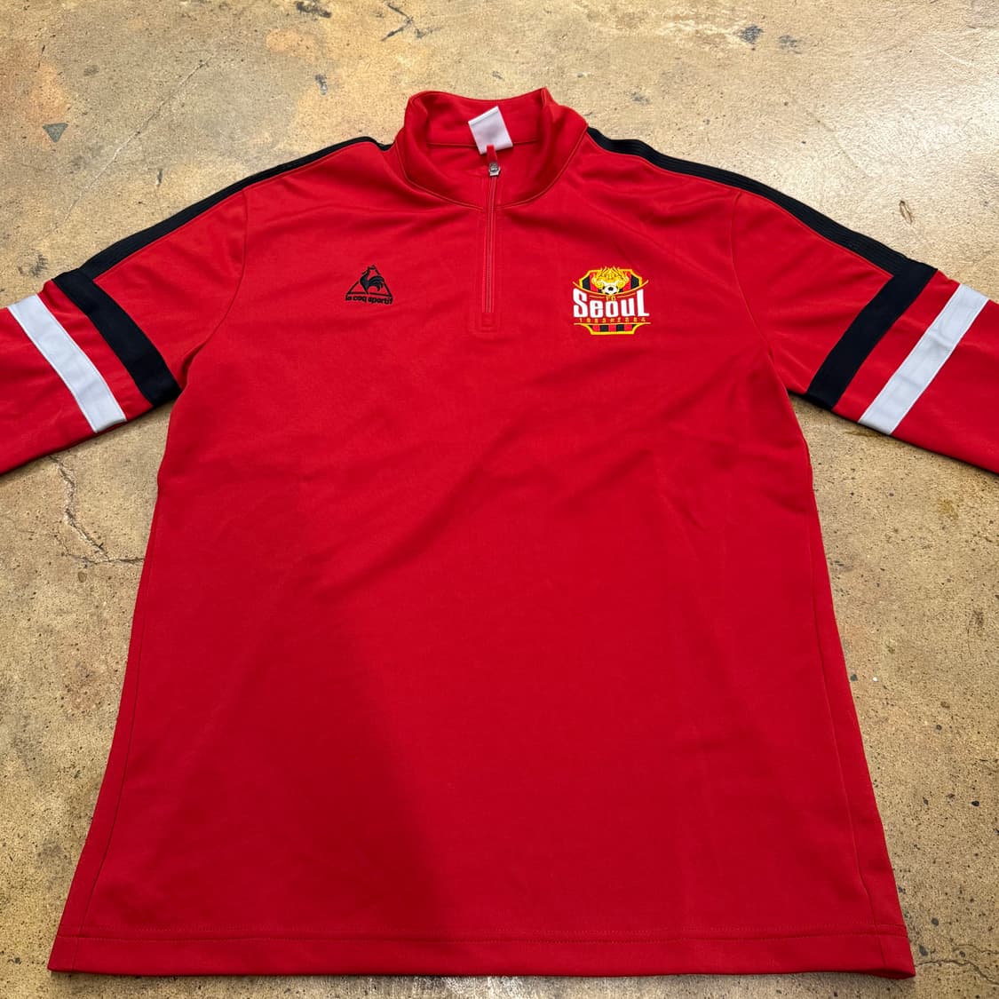 [정품/XL] 르꼬끄 FC서울 축구 유니폼 상의 레드 b15 상품이미지3