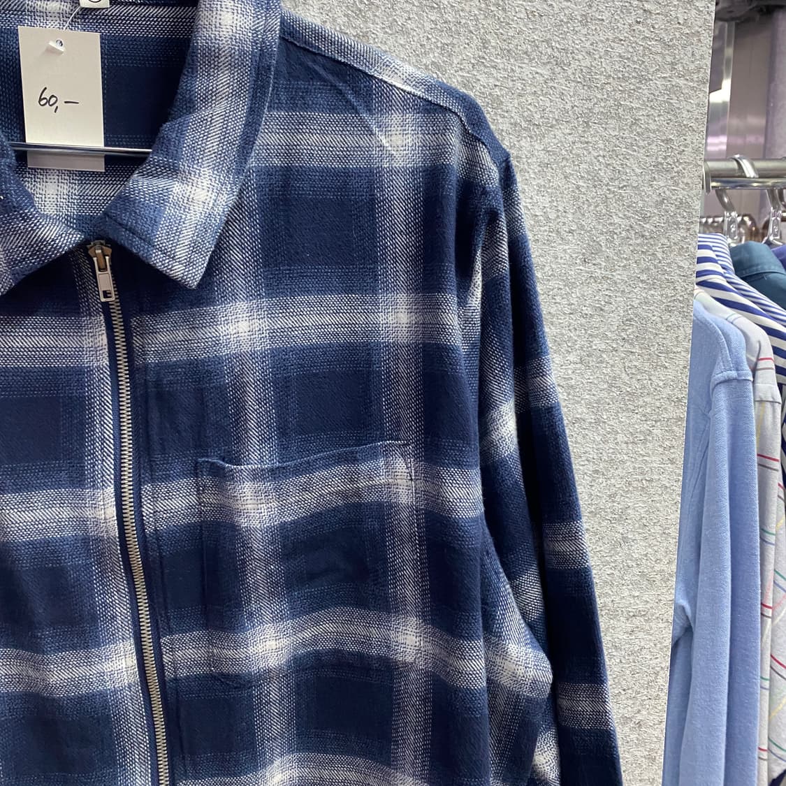 파르티멘토 플란넬 체크셔츠 집업 자켓 B4519 상품이미지3