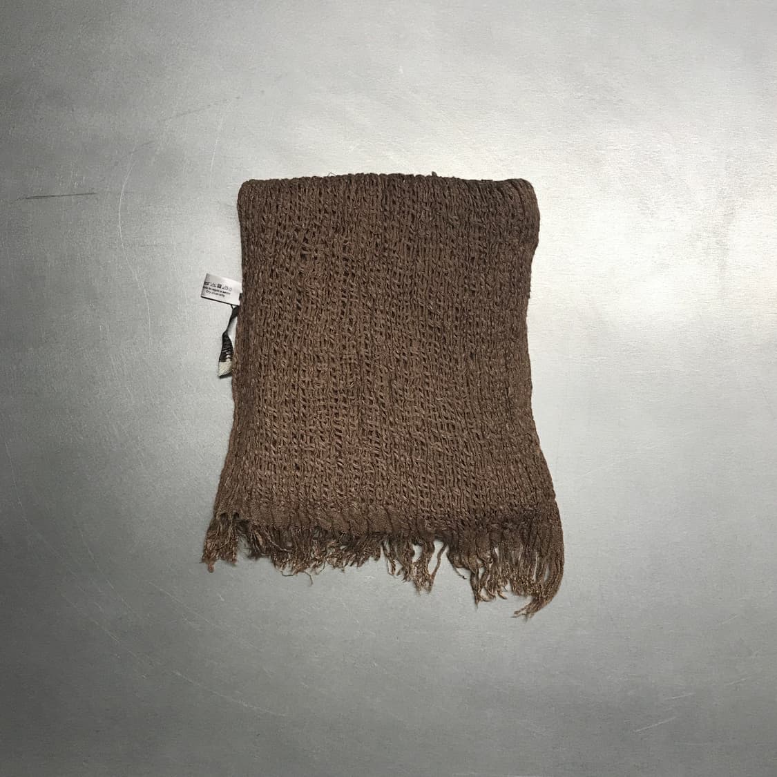 보테가베네타 린넨 혼방 머플러 브라운 상품이미지2