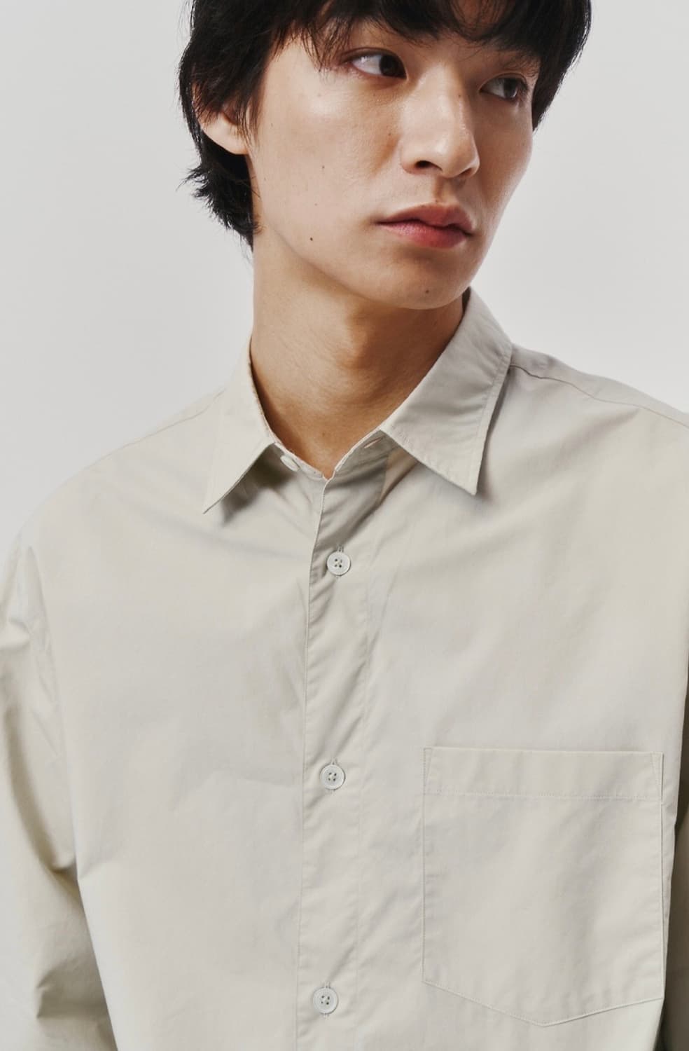 [L] 스티븐알란 타입라이터 에센셜 셔츠 (LIGHT OLIVE) 상품이미지1