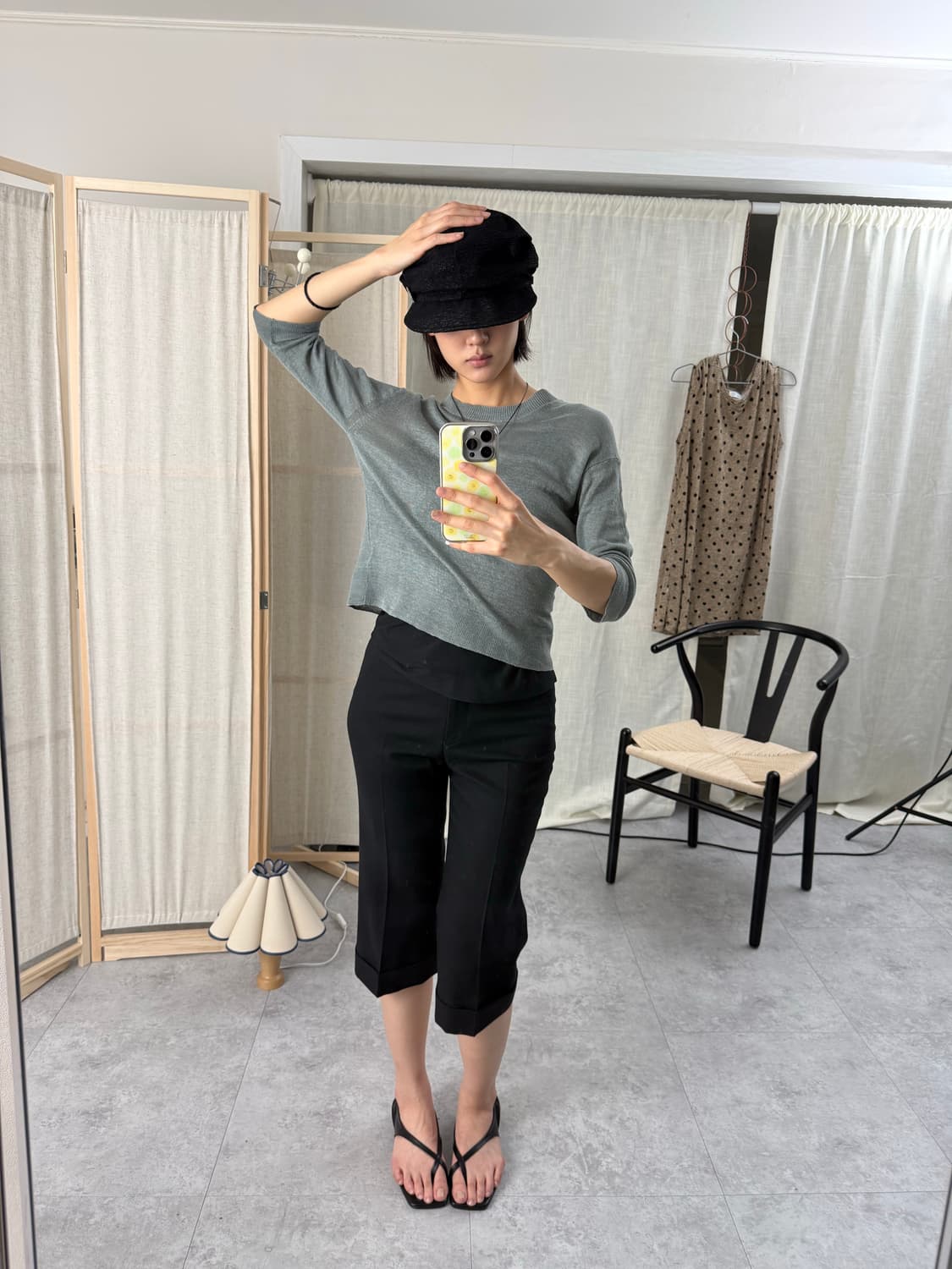 마가렛 호웰 퓨어린넨 7부 슬리브 상품이미지3