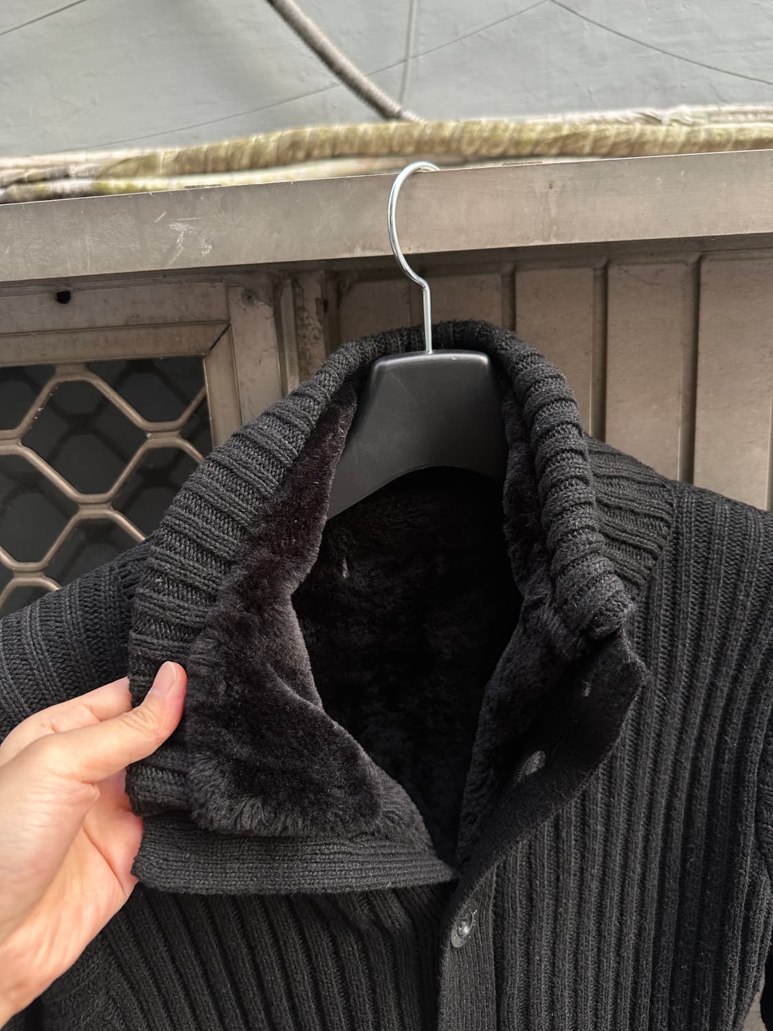 Rare vintage knit fur jacket 상품이미지3
