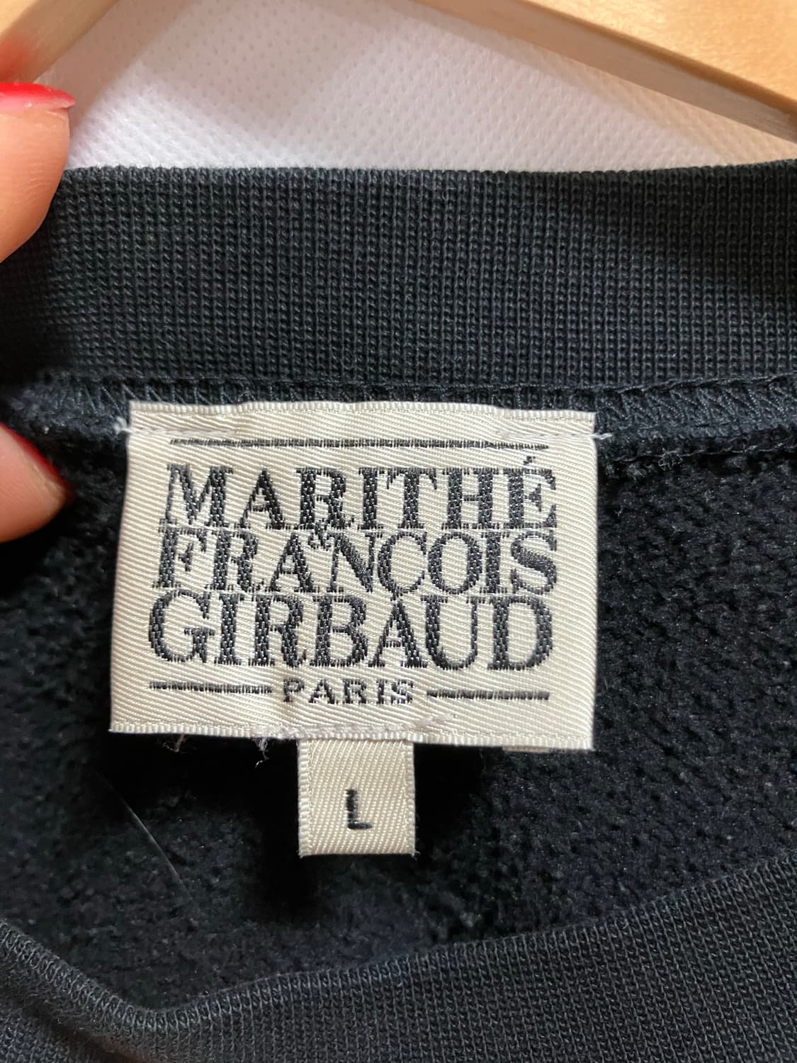 마리떼 프랑소와 저버 맨투맨 블랙 L 상품이미지3