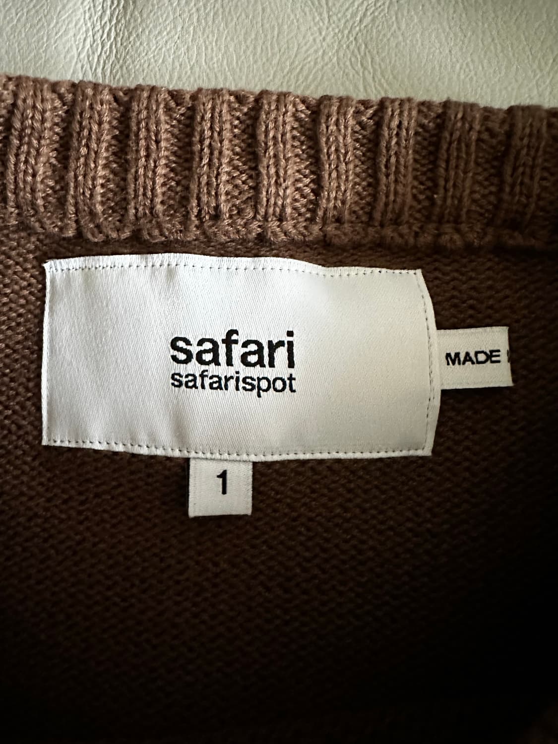 사파리스팟 사파리 니트 브라운 상품이미지3