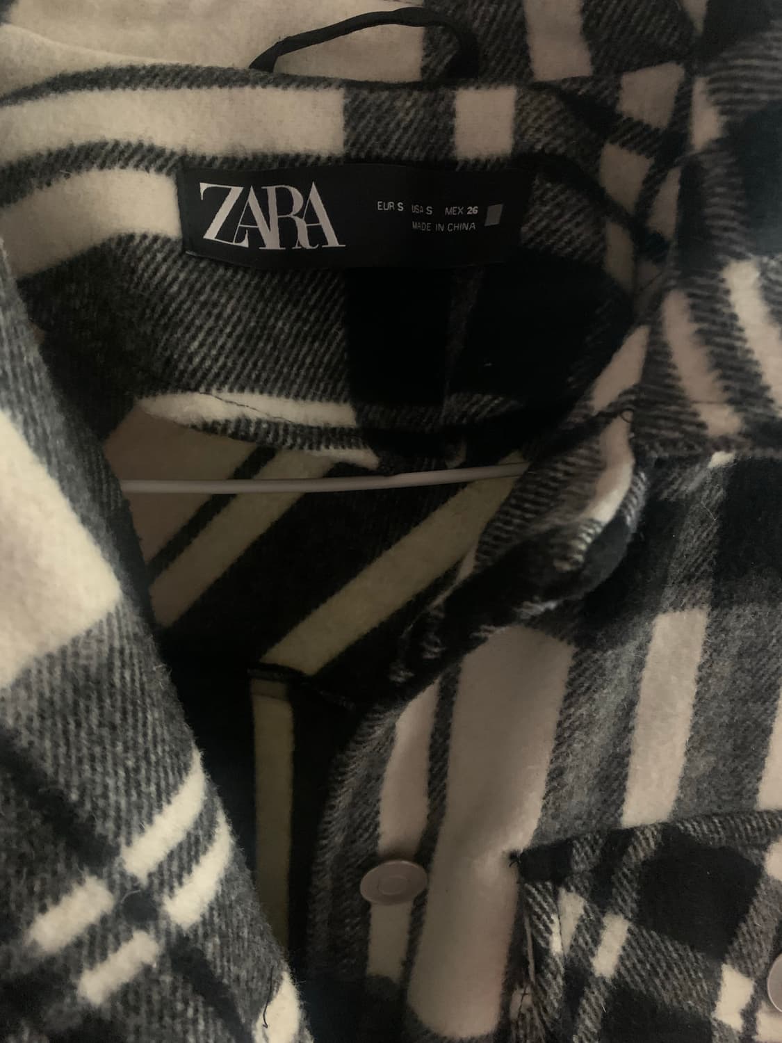 자라 ZARA 체크 자켓 (코트)  상품이미지6