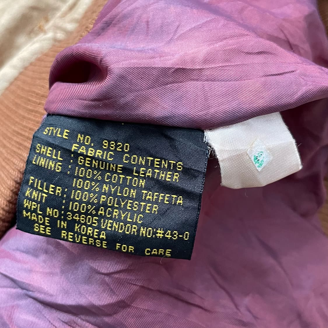 빈티지 리바이스 레더 자켓 42 (실측 XL) 상품이미지10