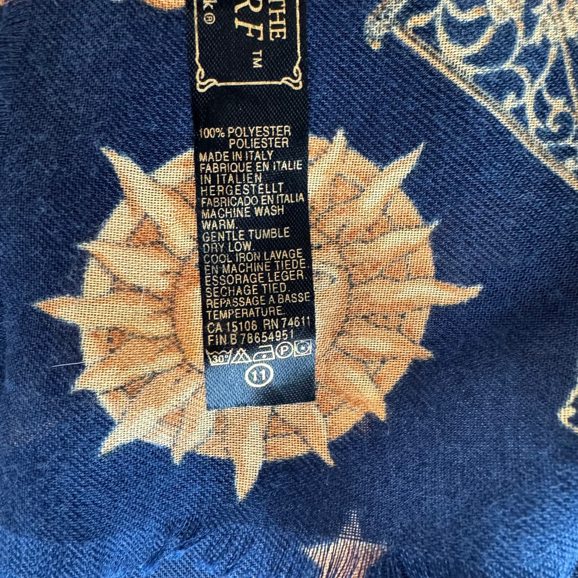 TIE RACK 일본빈티지 스카프 빈티지스카프 남여공용 스카프 목도리 상품이미지5