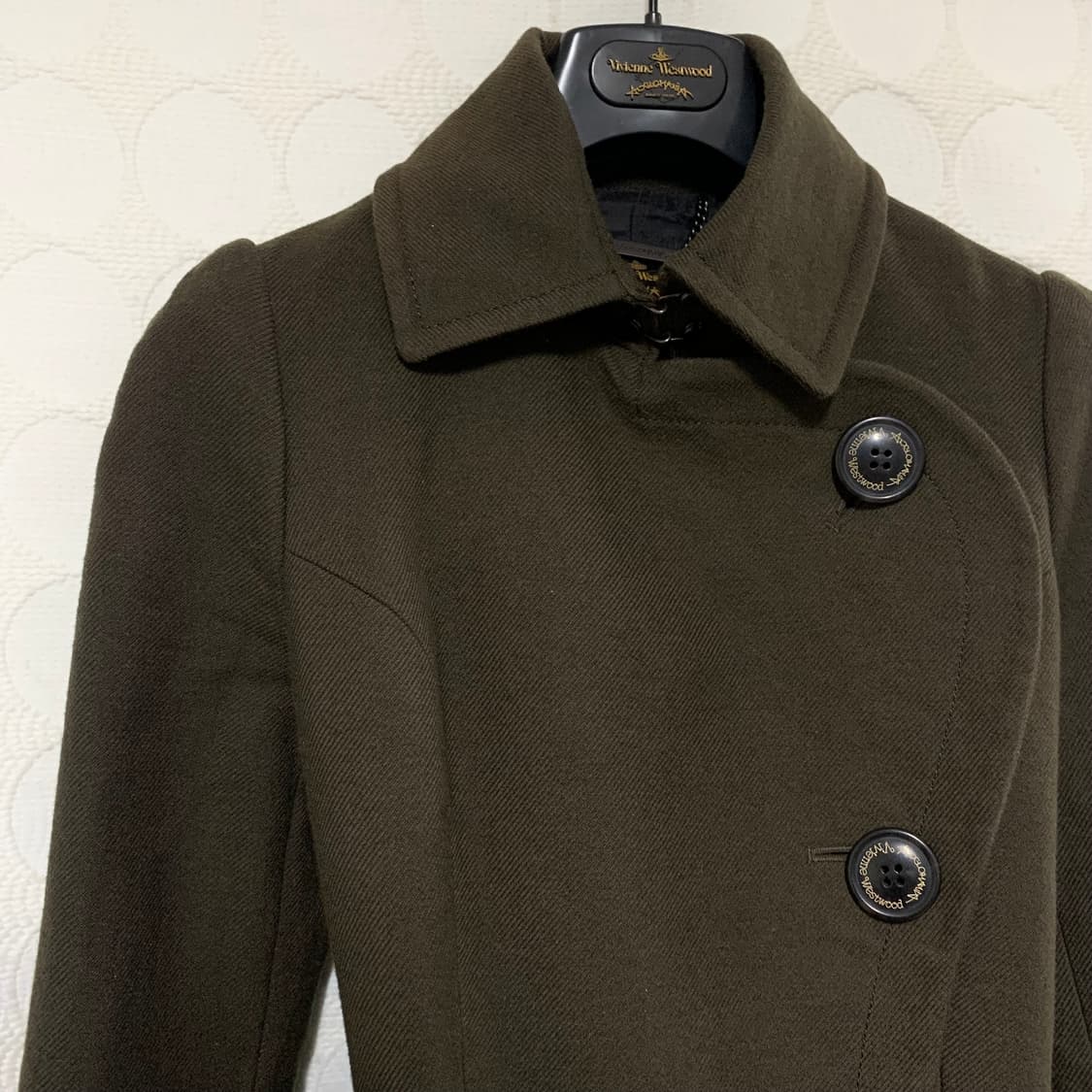 비비안 웨스트우드 크롭 바이커 울 코트 상품이미지6