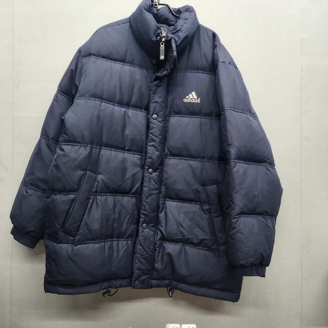 올드스쿨 아디다스 로고 덕다운 스트링 패딩 100(2XL) 상품이미지1