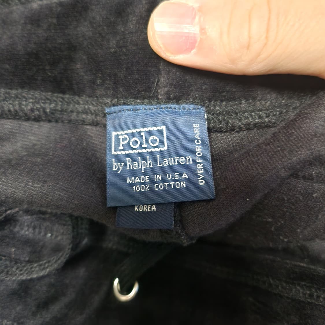 [M] 폴로 여성 벨벳 트레이닝 팬츠 트랙팬츠 상품이미지3