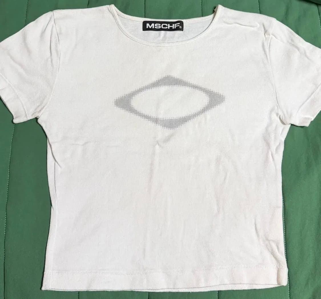 미스치프 롬버스 블러 티셔츠 미니 반팔 부산 센텀 스토어 한정 판매 상품이미지2