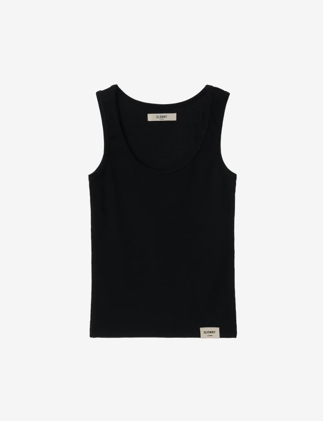 GLOWNY G CLASSIC RIB TANK (BLACK) 상품이미지2