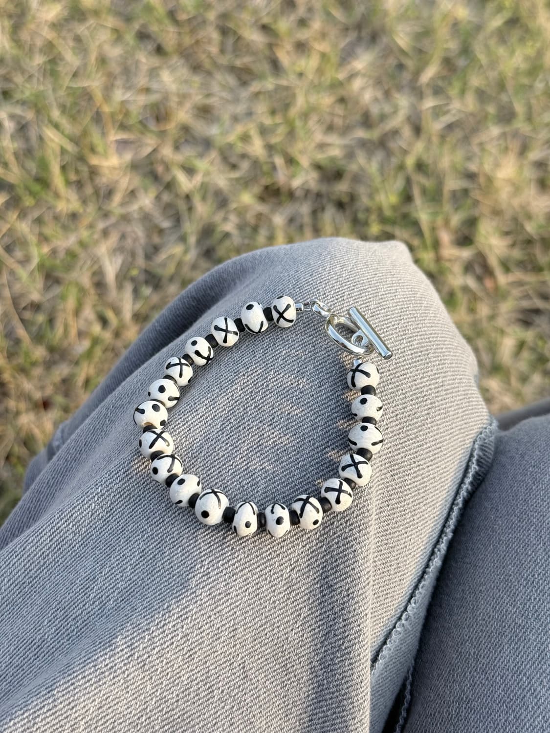 핸드메이드 빈티지무드 비즈 팔찌 상품이미지2