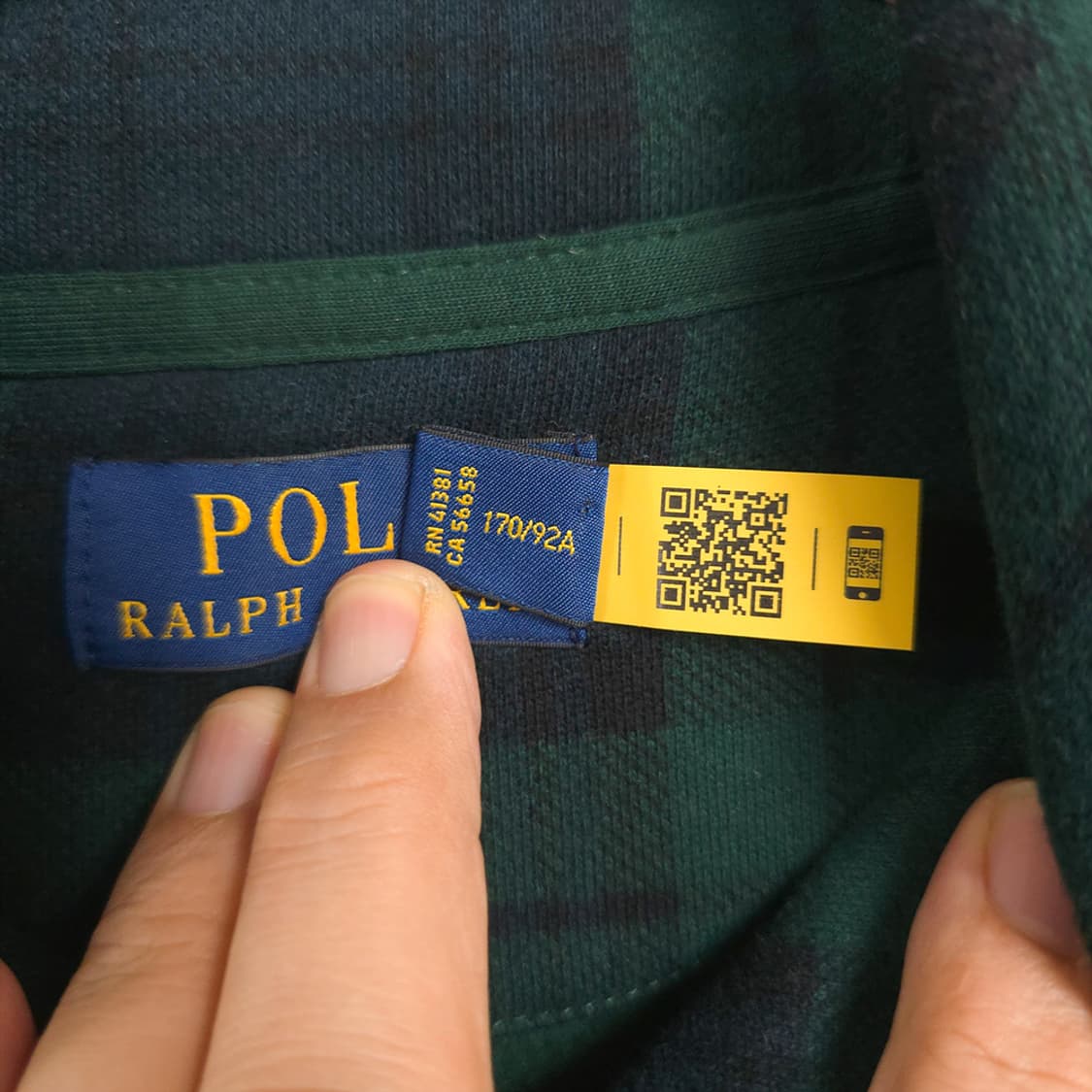 폴로 랄프로렌 Polo 신형 체크 숄카라넥 맨투맨 S 상품이미지7
