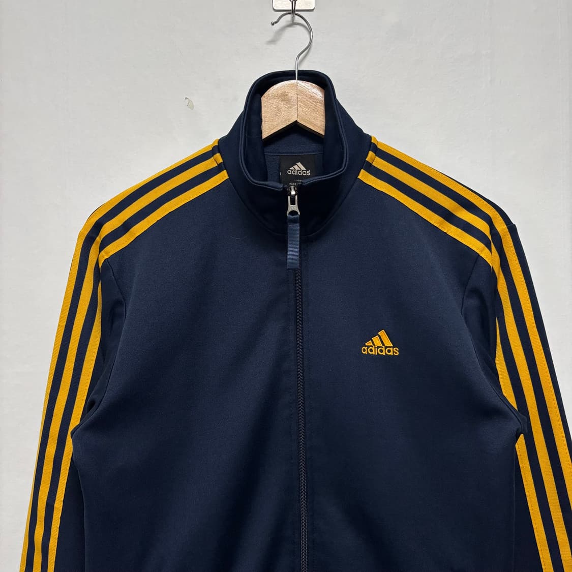 아디다스 네이비/노랑 삼선 트랙탑 상품이미지2
