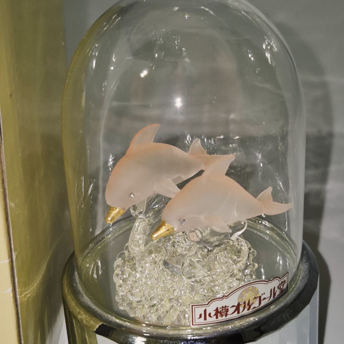 90s 오타루 오르골당 불투명 돌고래 돔 오르골 상품이미지8