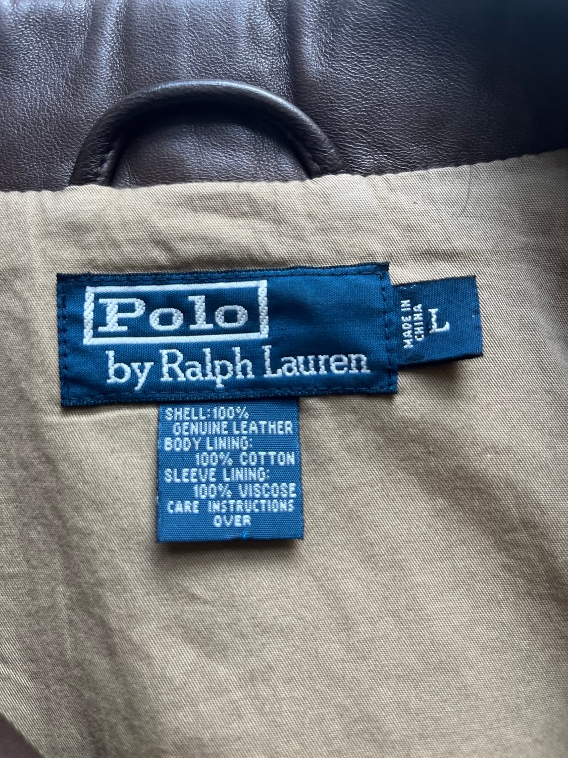 폴로 레더 자켓 램스킨 L 105 상품이미지7