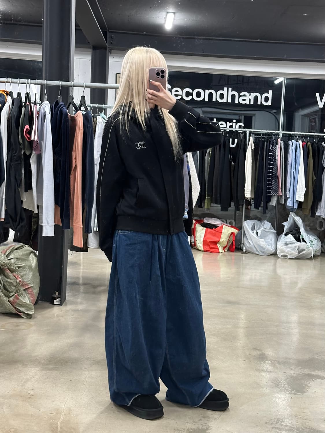 쥬시꾸뛰르 Juicy Couture 핫픽스 백큐빅 로고 후드 집업 재킷 상품이미지3